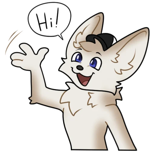 👂 Стикер «machFennec has large ears!» для Telegram