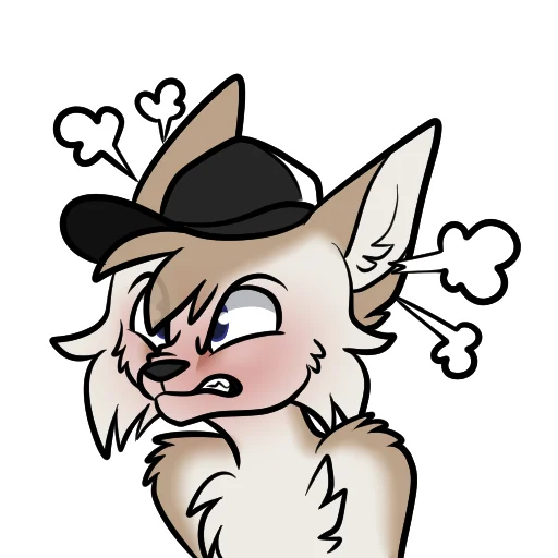 😡 Стикер «machFennec has large ears!» для Telegram