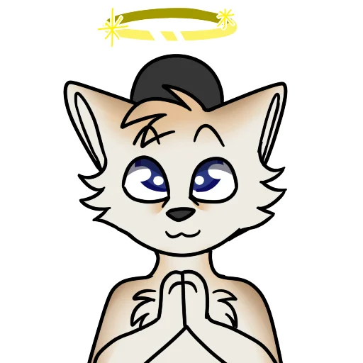 😇 Стикер «machFennec has large ears!» для Telegram