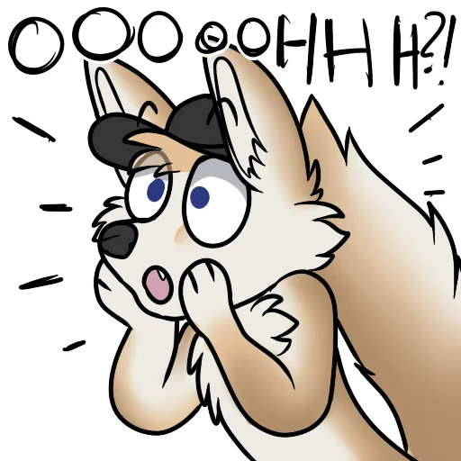 👂 Стикер «machFennec has large ears!» для Telegram