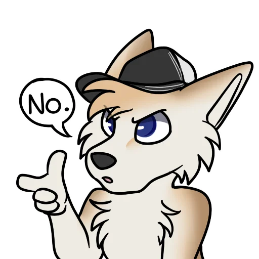 🙅‍♂️ Стикер «machFennec has large ears!» для Telegram