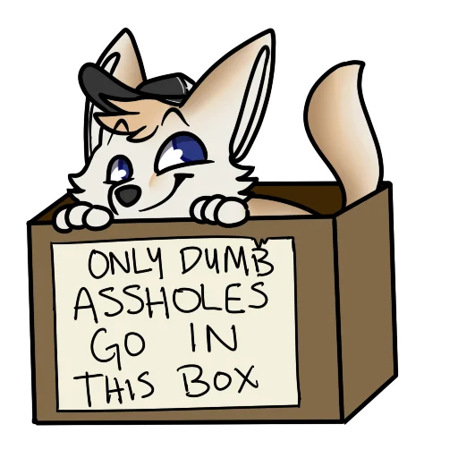 🥴 Стикер «machFennec has large ears!» для Telegram