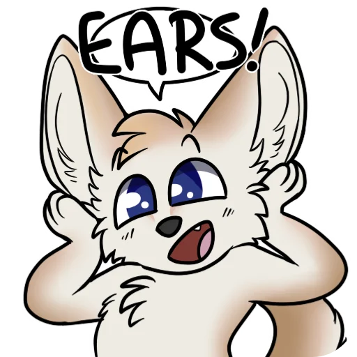 👍 Стикер «machFennec has large ears!» для Telegram