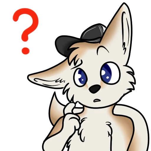 😕 Стикер «machFennec has large ears!» для Telegram