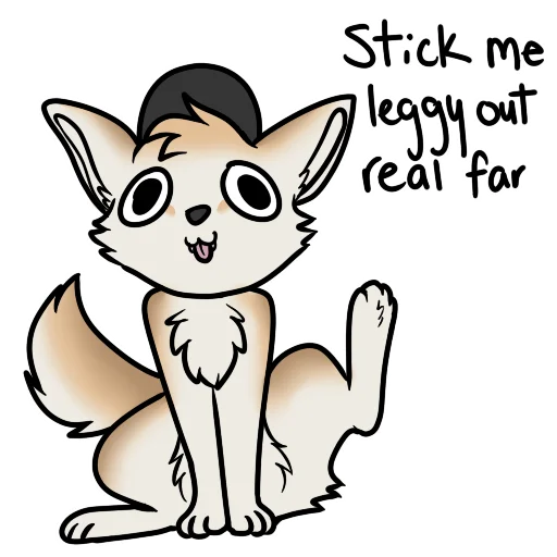 🦿 Стикер «machFennec has large ears!» для Telegram