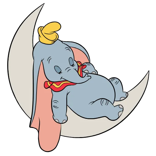 😴 Стикер «Dumbo the Elephant • Дамбо» для Telegram