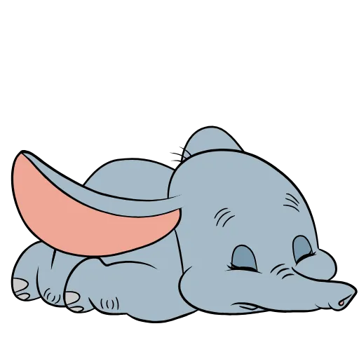 😚 Стикер «Dumbo the Elephant • Дамбо» для Telegram