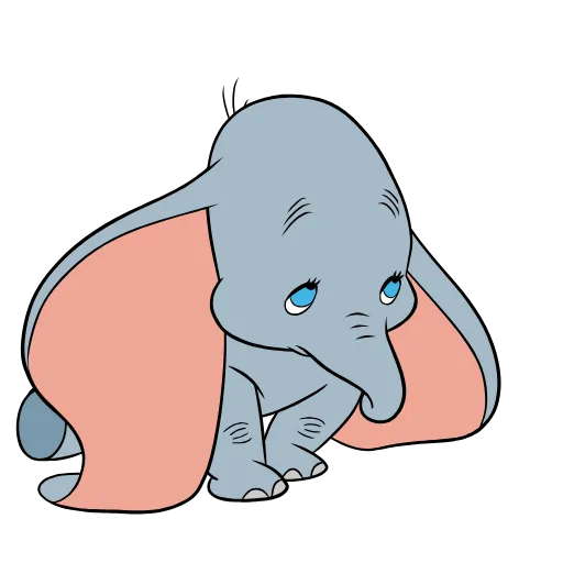🙅‍♂️ Стикер «Dumbo the Elephant • Дамбо» для Telegram