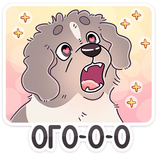 🐶 Стикер «Дуняша» для Telegram