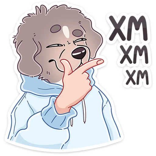 🐶 Стикер «Дуняша» для Telegram