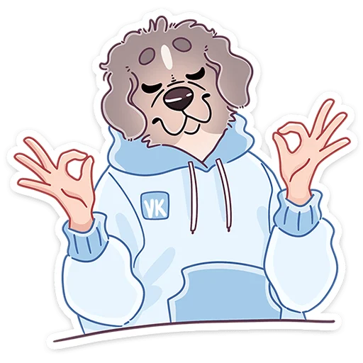 🐶 Стикер «Дуняша» для Telegram
