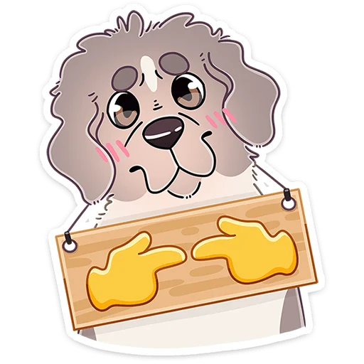 🐶 Стикер «Дуняша» для Telegram