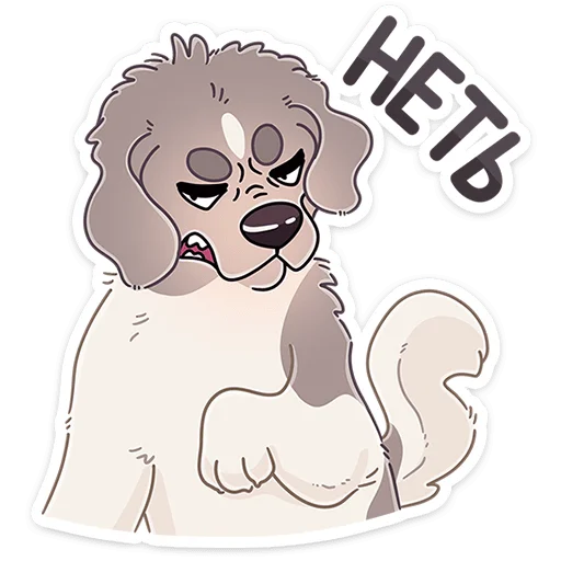 🐶 Стикер «Дуняша» для Telegram