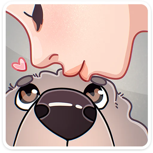 🐶 Стикер «Дуняша» для Telegram