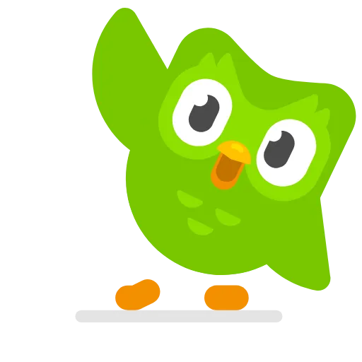 Стикерпак Duolingo для Telegram