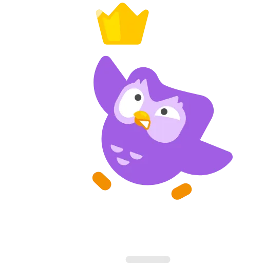 👑 Стикер «Duolingo» для Telegram