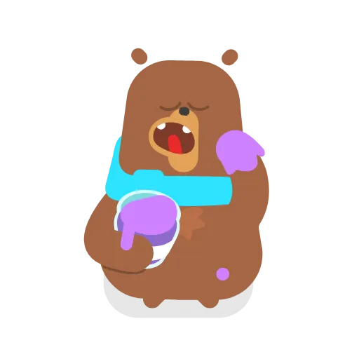 🍯 Стикер «Duolingo» для Telegram