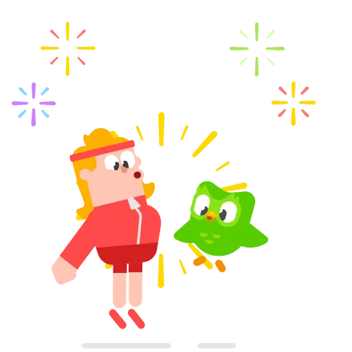 💪 Стикер «Duolingo» для Telegram