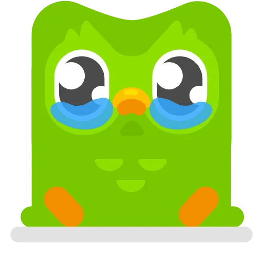 😭 Стикер «Duolingo» для Telegram