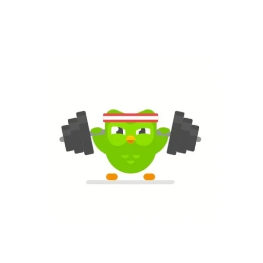 🌟 Стикер «duolingo cute» для Telegram