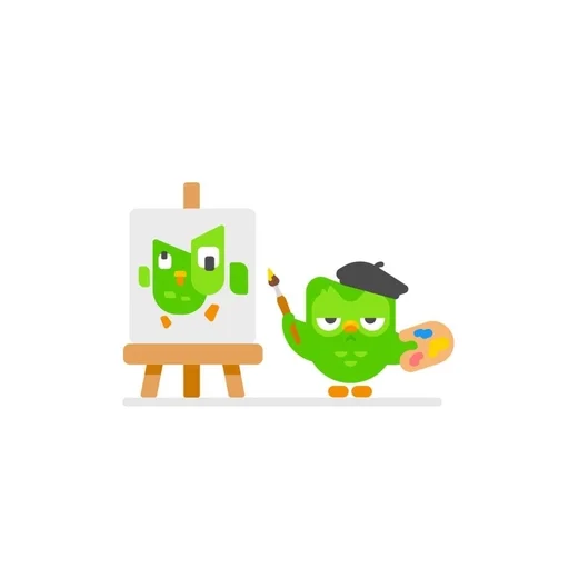 🌟 Стикер «duolingo cute» для Telegram