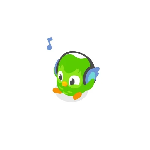 🌟 Стикер «duolingo cute» для Telegram