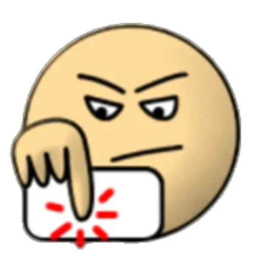 😠 Стикер «Дурак эмодзи» для Telegram