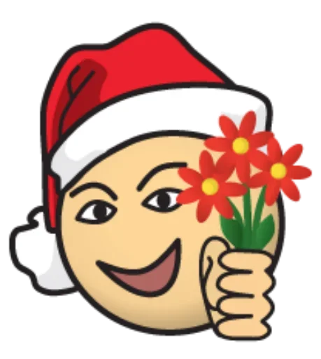 🌷 Стикер «Дурак Онлайн новогодние» для Telegram