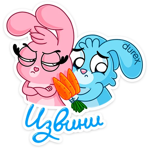 🙄 Стикер «Кролики Durex» для Telegram