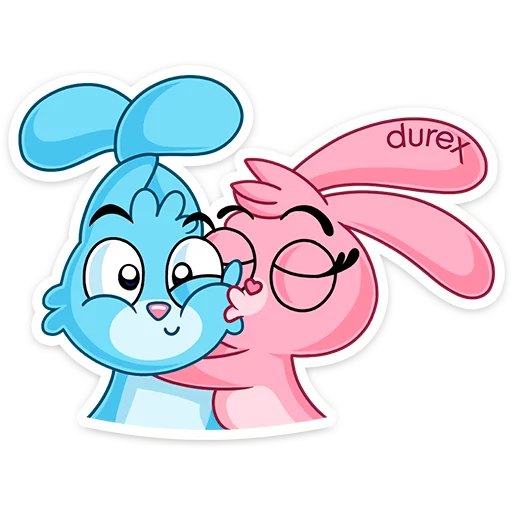 😘 Стикер «Кролики Durex» для Telegram