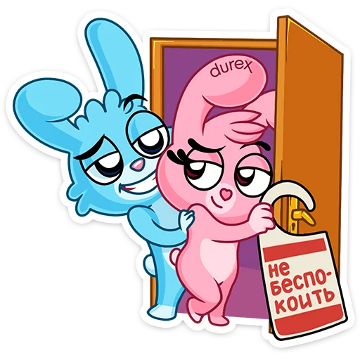🤫 Стикер «Кролики Durex» для Telegram