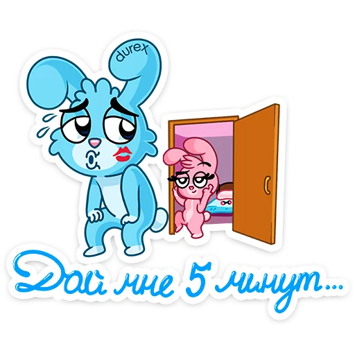 🧐 Стикер «Кролики Durex» для Telegram