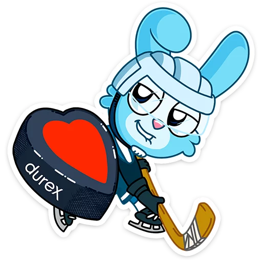 🏑 Стикер «Кролики Durex» для Telegram