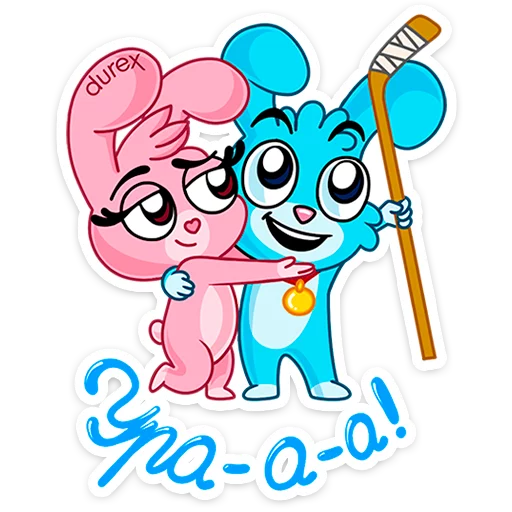 🏑 Стикер «Кролики Durex» для Telegram