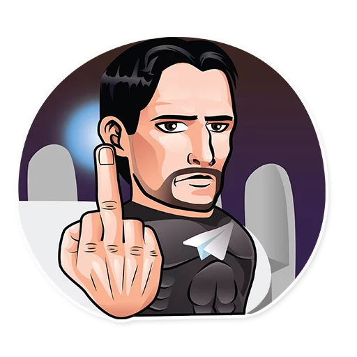 🖕 Стикер «Код Дурова» для Telegram