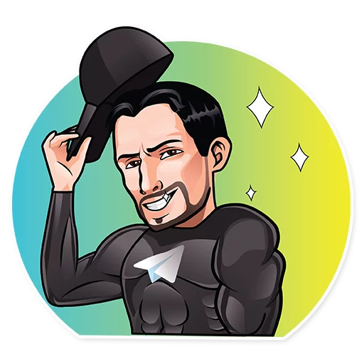 😇 Стикер «Код Дурова» для Telegram