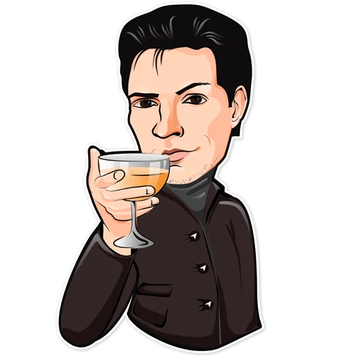🥂 Стикер «Pavel Durov» для Telegram