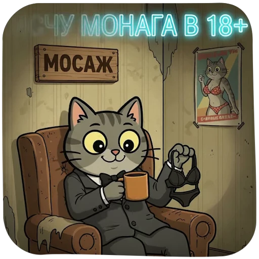 🔞 Стикер «Durovs Cat» для Telegram