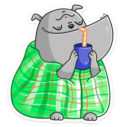 🍹 Стикер «Дасти» для Telegram