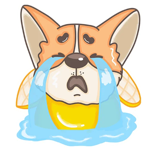😭 Стикер «Dustin_dog» для Telegram
