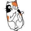 Стикер 35 🍩 200 Cats - котики эмоджи