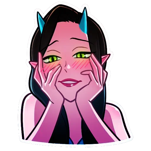 🥰 Стикер «Дьяволица Даниэла» для Telegram