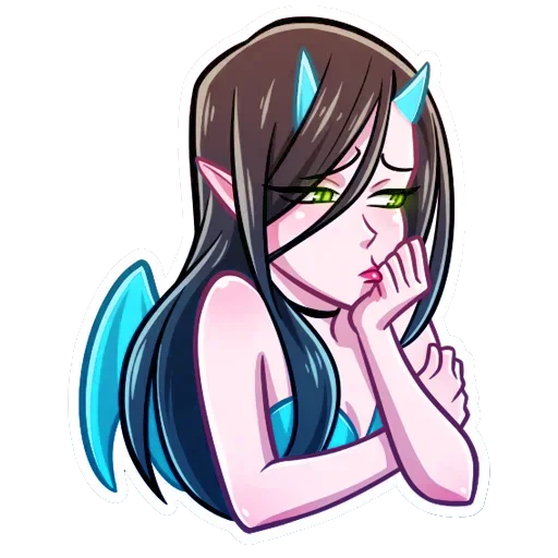 😣 Стикер «Дьяволица Даниэла» для Telegram