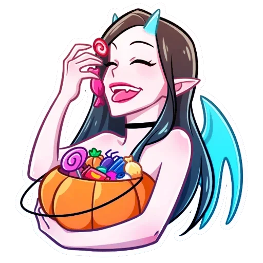 🍭 Стикер «Дьяволица Даниэла» для Telegram