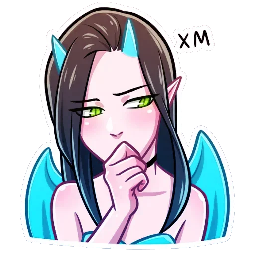 🤔 Стикер «Дьяволица Даниэла» для Telegram