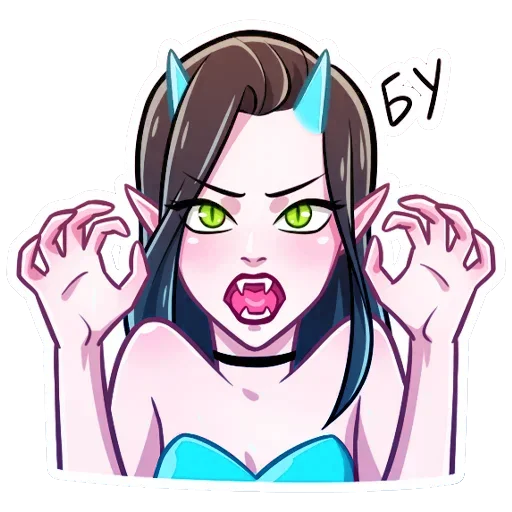 👻 Стикер «Дьяволица Даниэла» для Telegram