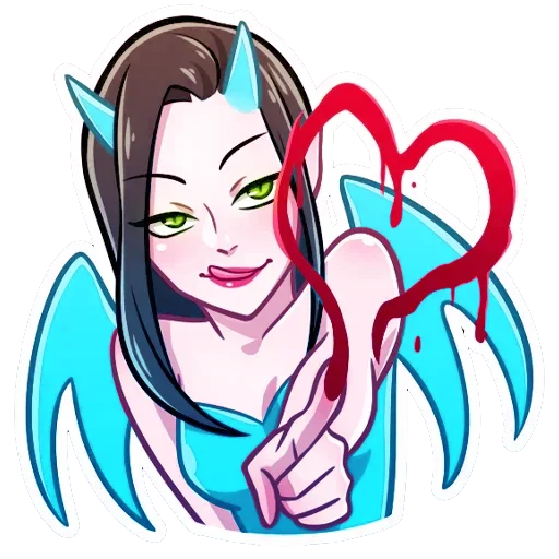 ❤️ Стикер «Дьяволица Даниэла» для Telegram