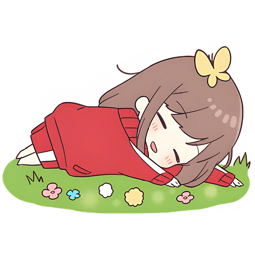 😴 Стикер «Джерси-тян 6» для Telegram
