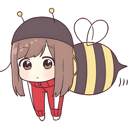 🐝 Стикер «Джерси-тян 6» для Telegram