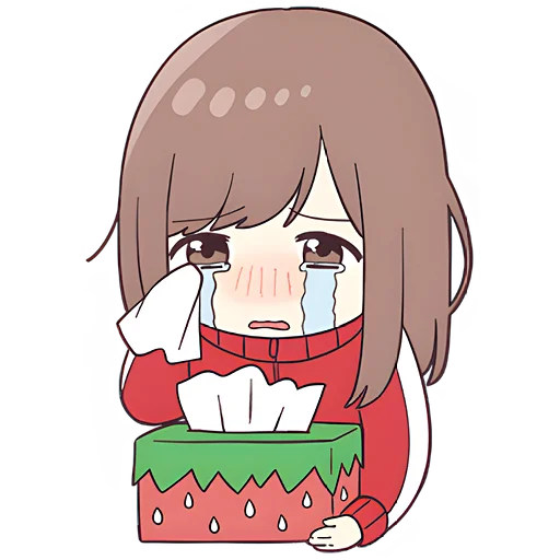 😭 Стикер «Джерси-тян 6» для Telegram
